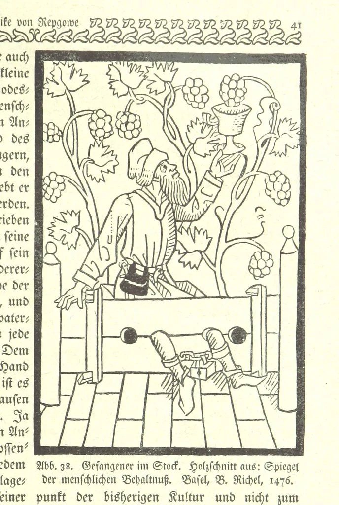 An illustration from Monographien zur deutschen Kulturgeschichte, herausgegeben von G. Steinhausen, 1899, leaf 53