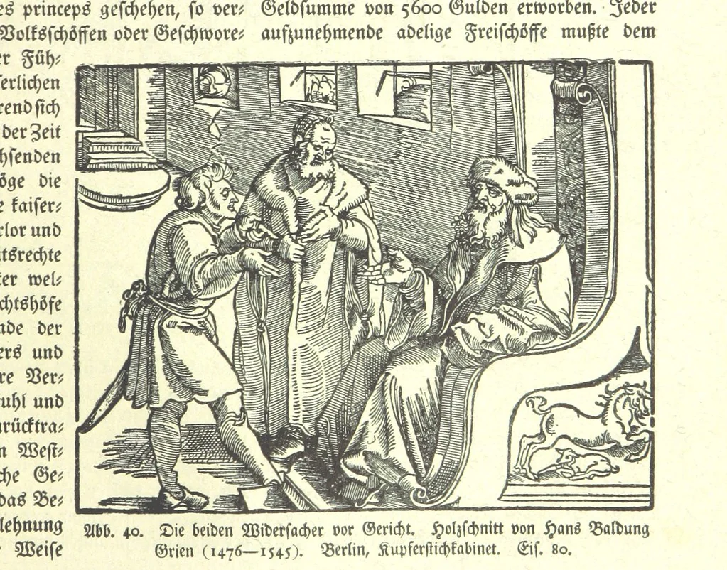 An illustration from Monographien zur deutschen Kulturgeschichte, herausgegeben von G. Steinhausen, 1899, leaf 55