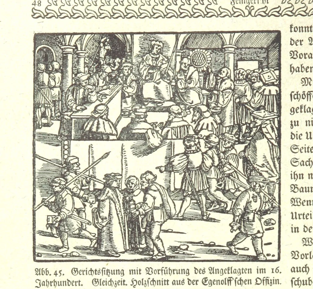 An illustration from Monographien zur deutschen Kulturgeschichte, herausgegeben von G. Steinhausen, 1899, leaf 60