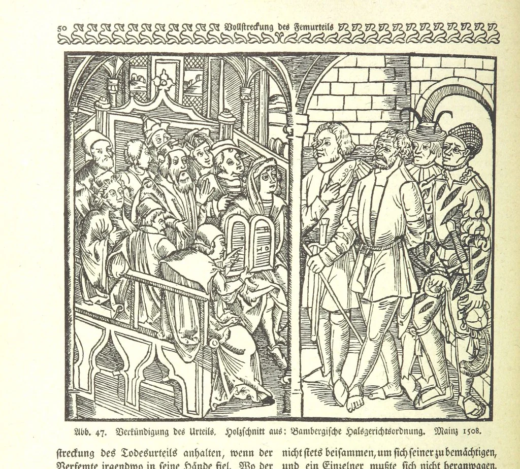An illustration from Monographien zur deutschen Kulturgeschichte, herausgegeben von G. Steinhausen, 1899, leaf 62
