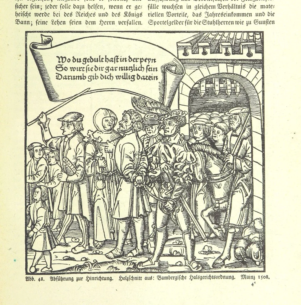 An illustration from Monographien zur deutschen Kulturgeschichte, herausgegeben von G. Steinhausen, 1899, leaf 63