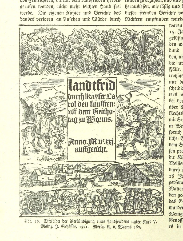 An illustration from Monographien zur deutschen Kulturgeschichte, herausgegeben von G. Steinhausen, 1899, leaf 64