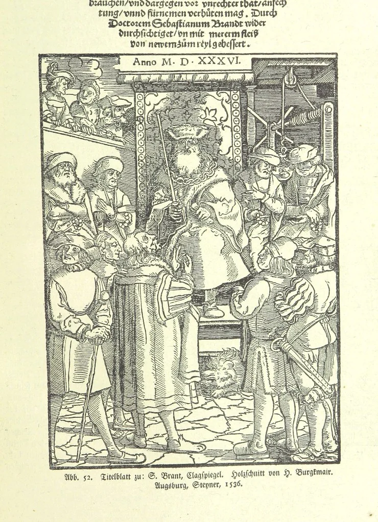 An illustration from Monographien zur deutschen Kulturgeschichte, herausgegeben von G. Steinhausen, 1899, leaf 67