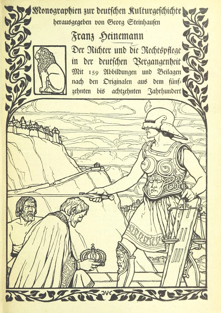 An illustration from Monographien zur deutschen Kulturgeschichte, herausgegeben von G. Steinhausen, 1899, leaf 7
