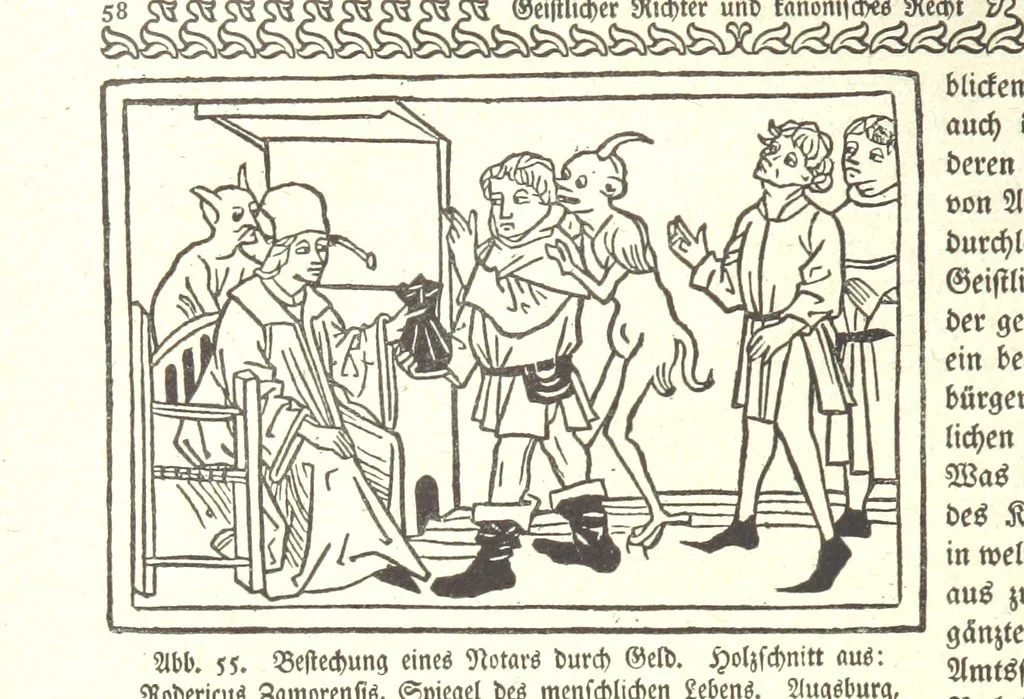 An illustration from Monographien zur deutschen Kulturgeschichte, herausgegeben von G. Steinhausen, 1899, leaf 72