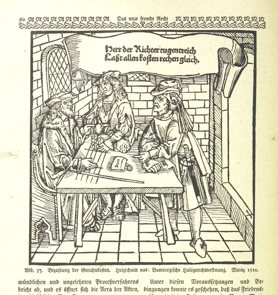 An illustration from Monographien zur deutschen Kulturgeschichte, herausgegeben von G. Steinhausen, 1899, leaf 74