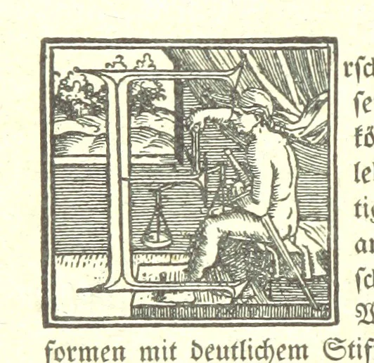 An illustration from Monographien zur deutschen Kulturgeschichte, herausgegeben von G. Steinhausen, 1899, leaf 8