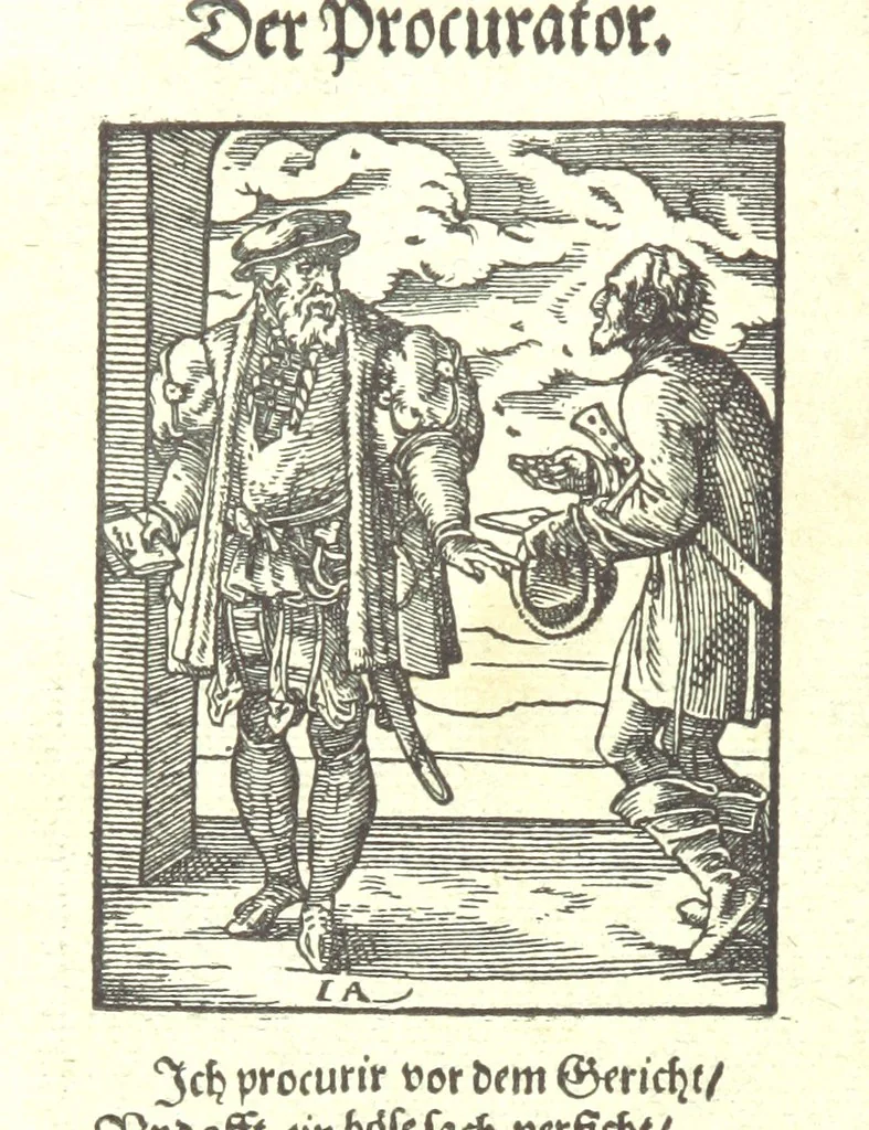An illustration from Monographien zur deutschen Kulturgeschichte, herausgegeben von G. Steinhausen, 1899, leaf 92