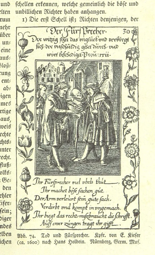 An illustration from Monographien zur deutschen Kulturgeschichte, herausgegeben von G. Steinhausen, 1899, leaf 93