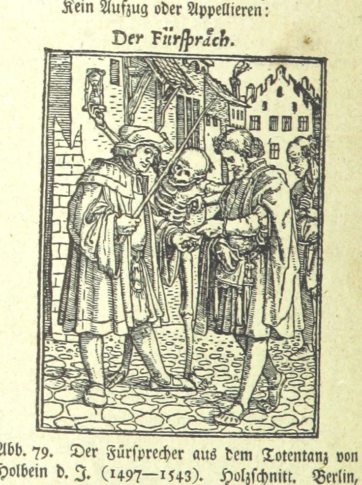 An illustration from Monographien zur deutschen Kulturgeschichte, herausgegeben von G. Steinhausen, 1899, leaf 98