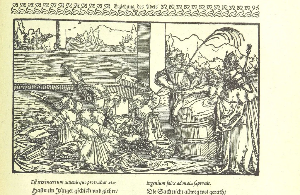 An illustration from Monographien zur deutschen Kulturgeschichte, herausgegeben von G. Steinhausen, 1899, leaf 109