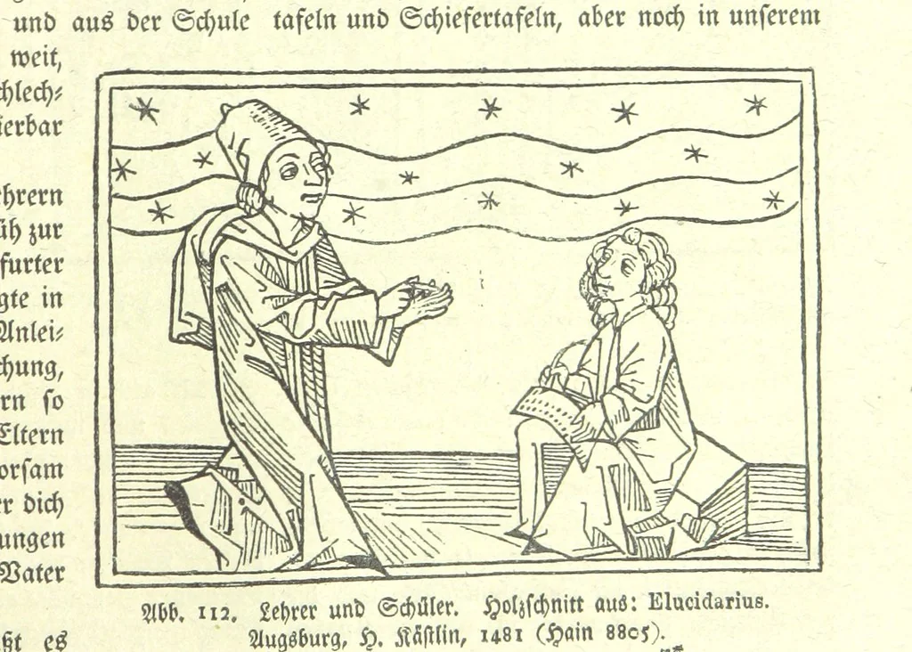 An illustration from Monographien zur deutschen Kulturgeschichte, herausgegeben von G. Steinhausen, 1899, leaf 113