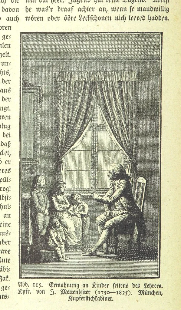 An illustration from Monographien zur deutschen Kulturgeschichte, herausgegeben von G. Steinhausen, 1899, leaf 116