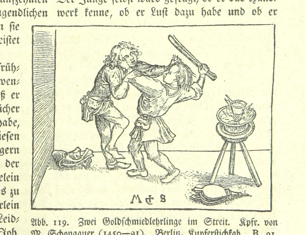 An illustration from Monographien zur deutschen Kulturgeschichte, herausgegeben von G. Steinhausen, 1899, leaf 121