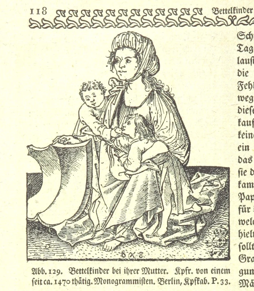 An illustration from Monographien zur deutschen Kulturgeschichte, herausgegeben von G. Steinhausen, 1899, leaf 132