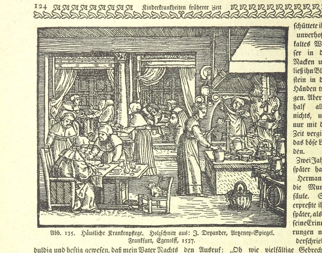 An illustration from Monographien zur deutschen Kulturgeschichte, herausgegeben von G. Steinhausen, 1899, leaf 138