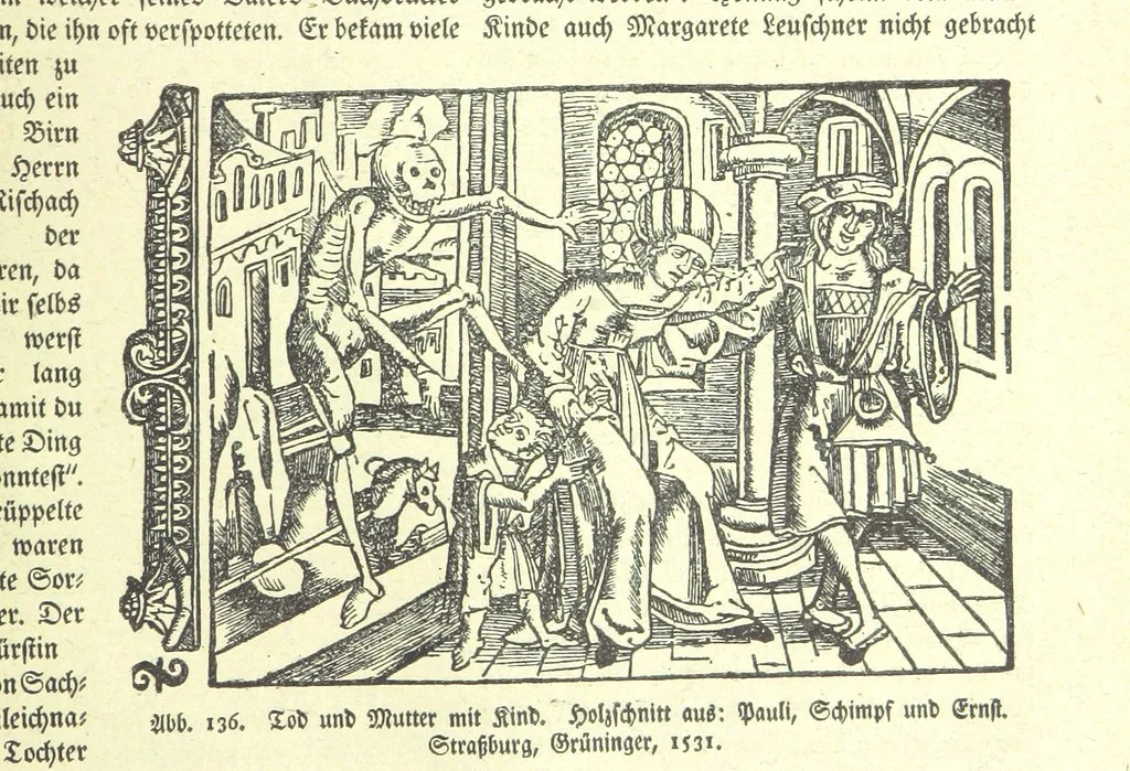 An illustration from Monographien zur deutschen Kulturgeschichte, herausgegeben von G. Steinhausen, 1899, leaf 139