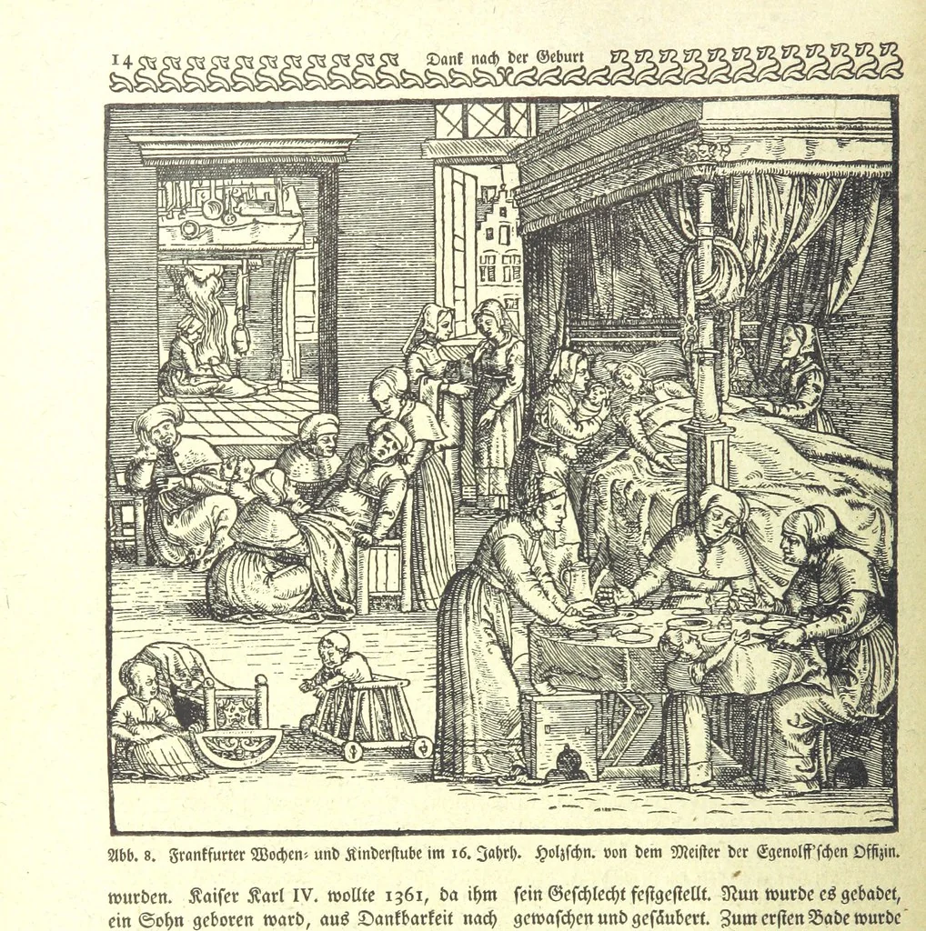 An illustration from Monographien zur deutschen Kulturgeschichte, herausgegeben von G. Steinhausen, 1899, leaf 16
