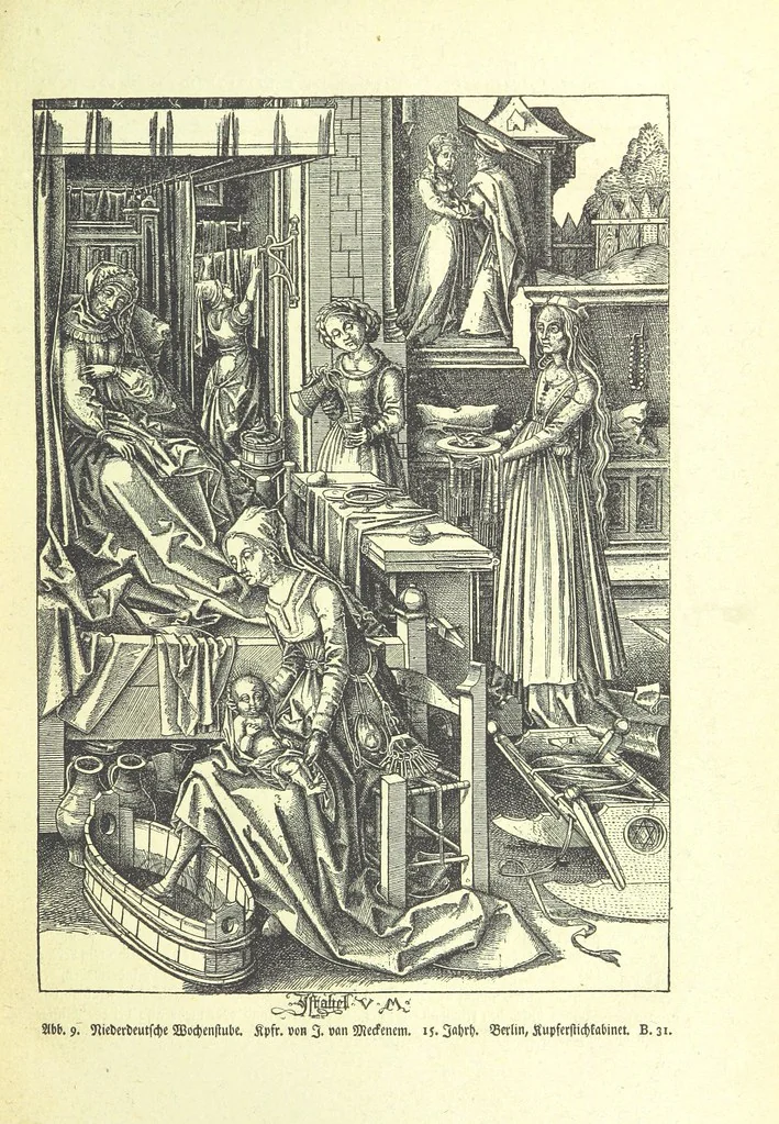 An illustration from Monographien zur deutschen Kulturgeschichte, herausgegeben von G. Steinhausen, 1899, leaf 17