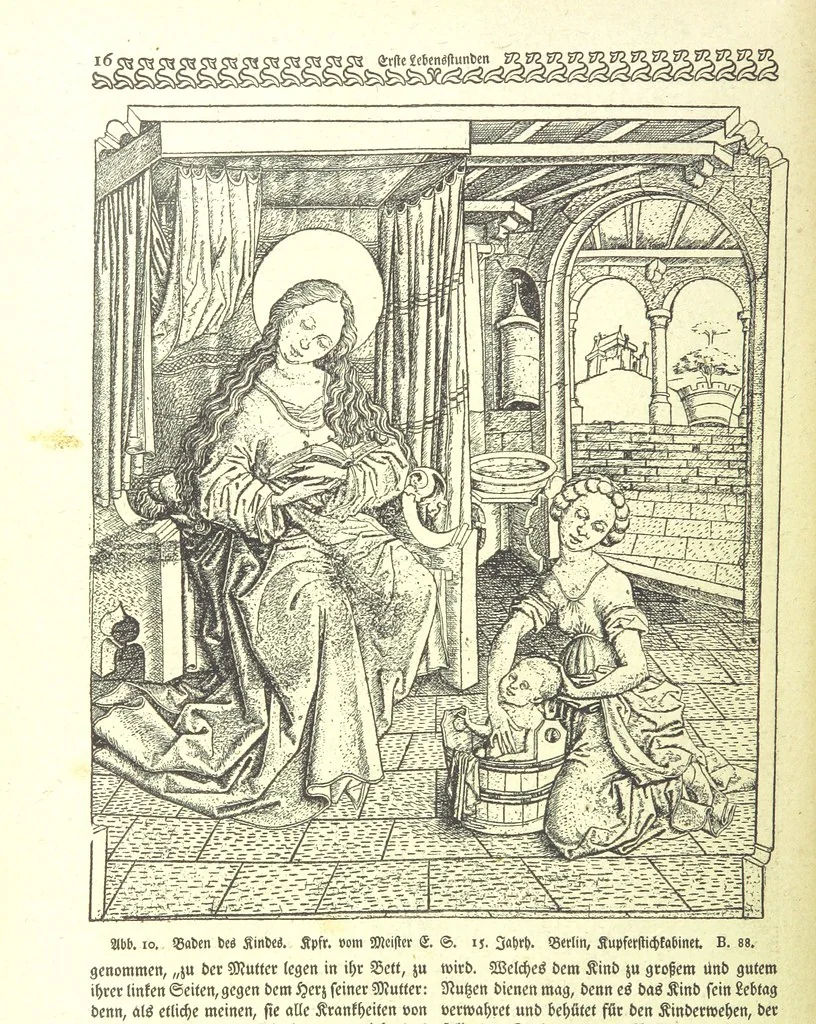 An illustration from Monographien zur deutschen Kulturgeschichte, herausgegeben von G. Steinhausen, 1899, leaf 18