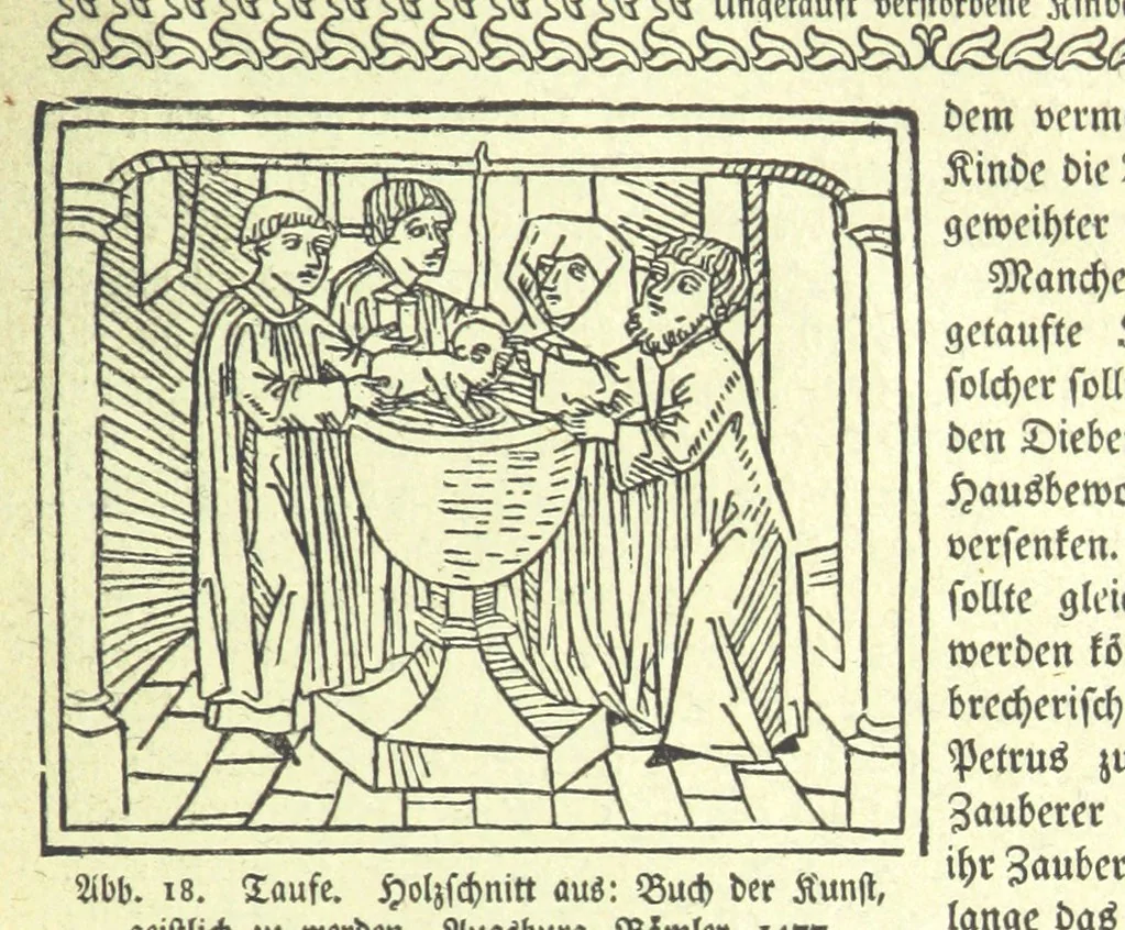 An illustration from Monographien zur deutschen Kulturgeschichte, herausgegeben von G. Steinhausen, 1899, leaf 27