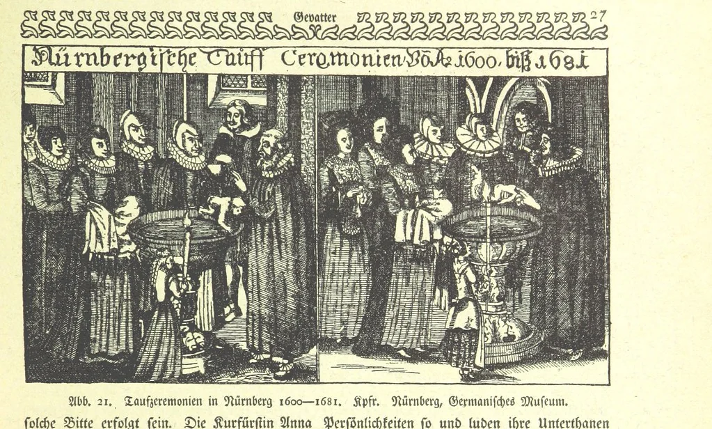 An illustration from Monographien zur deutschen Kulturgeschichte, herausgegeben von G. Steinhausen, 1899, leaf 29