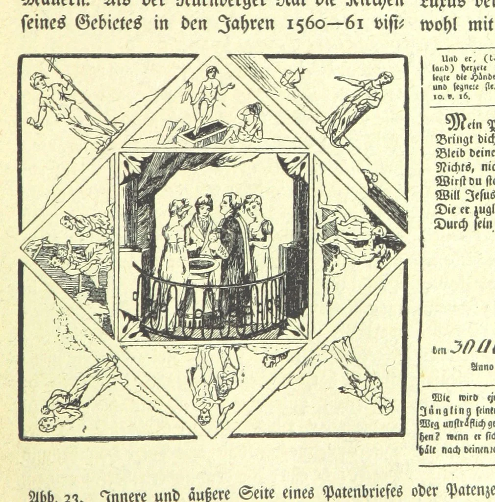 An illustration from Monographien zur deutschen Kulturgeschichte, herausgegeben von G. Steinhausen, 1899, leaf 31