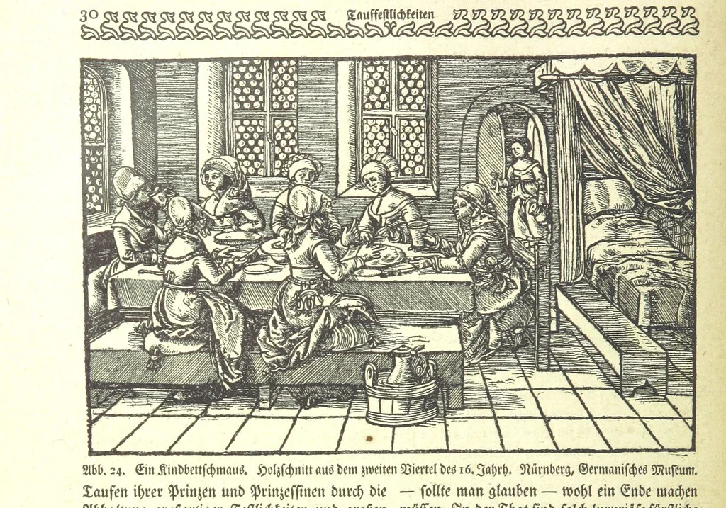 An illustration from Monographien zur deutschen Kulturgeschichte, herausgegeben von G. Steinhausen, 1899, leaf 32