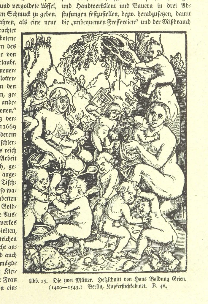 An illustration from Monographien zur deutschen Kulturgeschichte, herausgegeben von G. Steinhausen, 1899, leaf 33