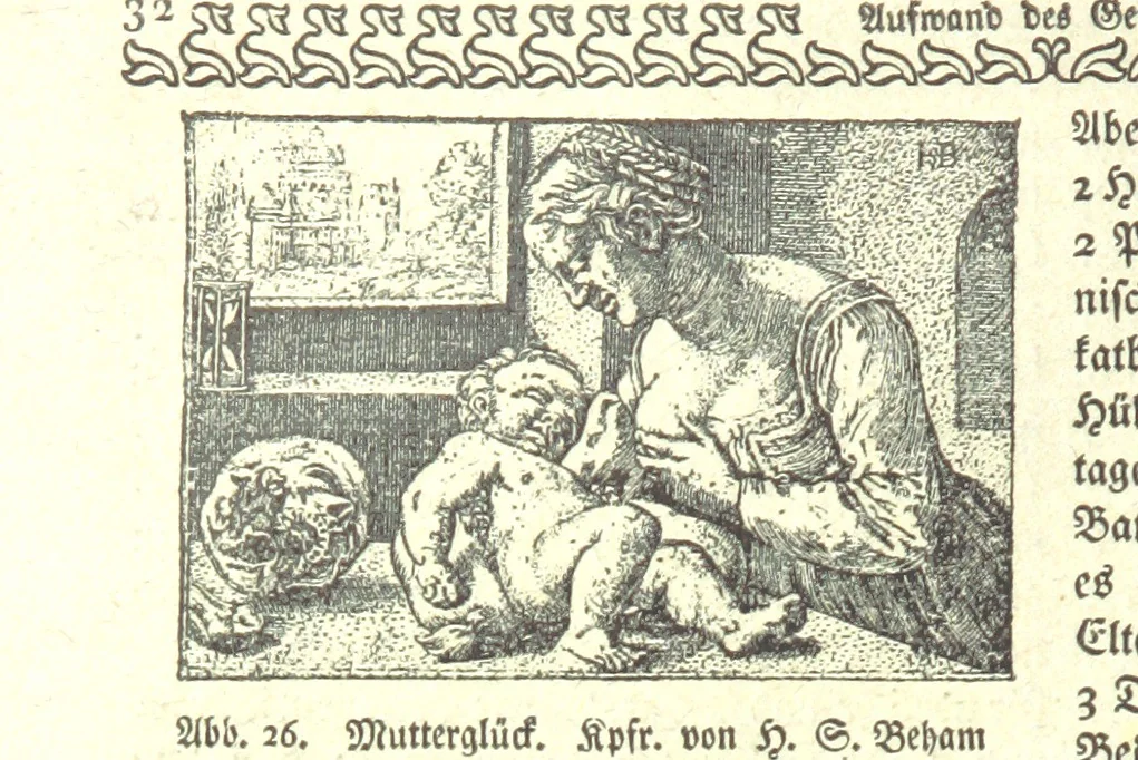An illustration from Monographien zur deutschen Kulturgeschichte, herausgegeben von G. Steinhausen, 1899, leaf 34