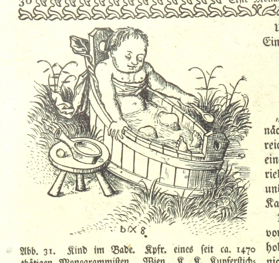 An illustration from Monographien zur deutschen Kulturgeschichte, herausgegeben von G. Steinhausen, 1899, leaf 38
