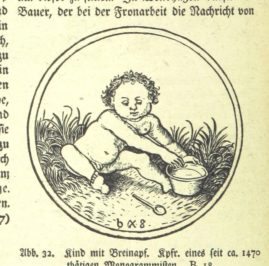 An illustration from Monographien zur deutschen Kulturgeschichte, herausgegeben von G. Steinhausen, 1899, leaf 38