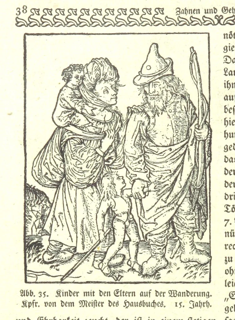 An illustration from Monographien zur deutschen Kulturgeschichte, herausgegeben von G. Steinhausen, 1899, leaf 40