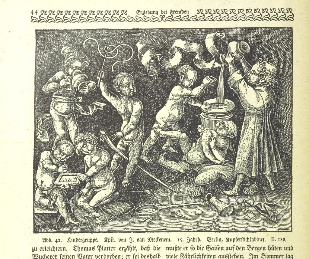An illustration from Monographien zur deutschen Kulturgeschichte, herausgegeben von G. Steinhausen, 1899, leaf 46