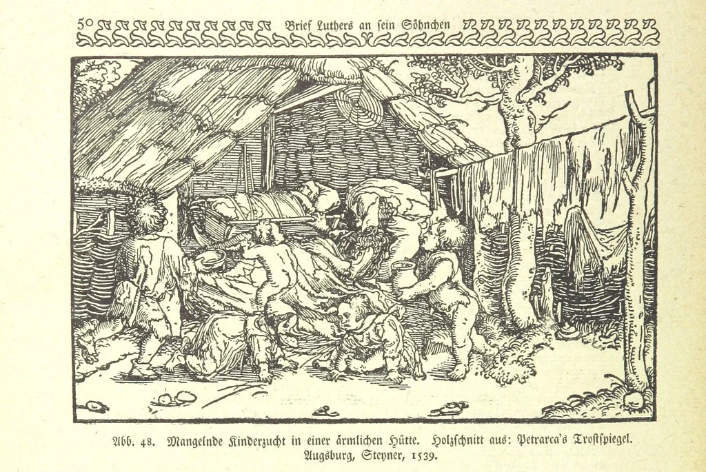 An illustration from Monographien zur deutschen Kulturgeschichte, herausgegeben von G. Steinhausen, 1899, leaf 54
