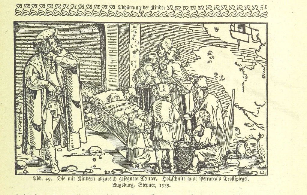 An illustration from Monographien zur deutschen Kulturgeschichte, herausgegeben von G. Steinhausen, 1899, leaf 55