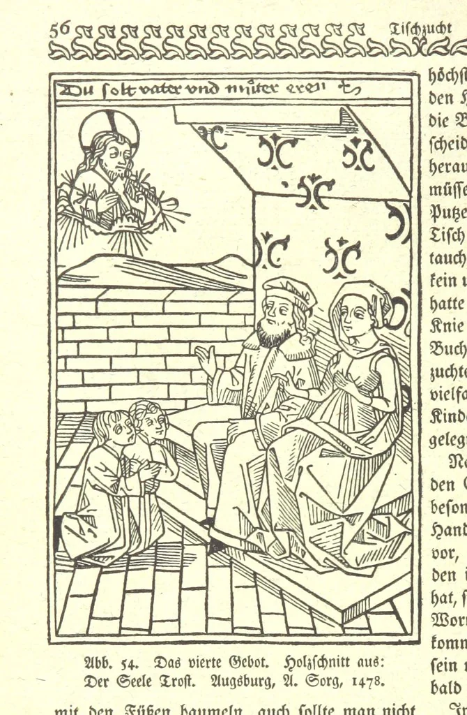 An illustration from Monographien zur deutschen Kulturgeschichte, herausgegeben von G. Steinhausen, 1899, leaf 60