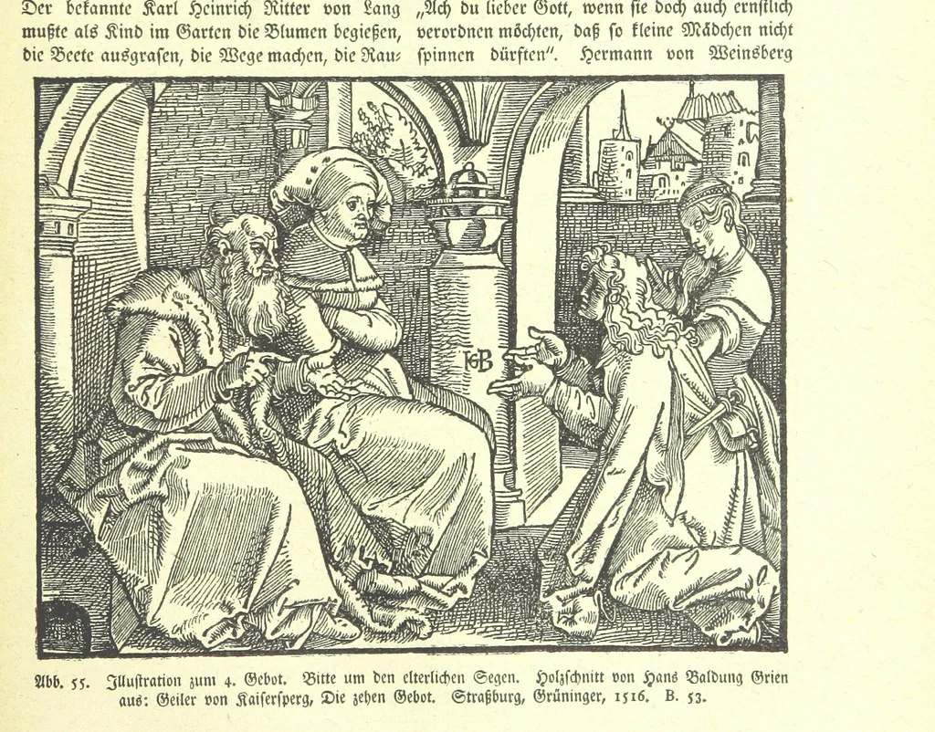 An illustration from Monographien zur deutschen Kulturgeschichte, herausgegeben von G. Steinhausen, 1899, leaf 63