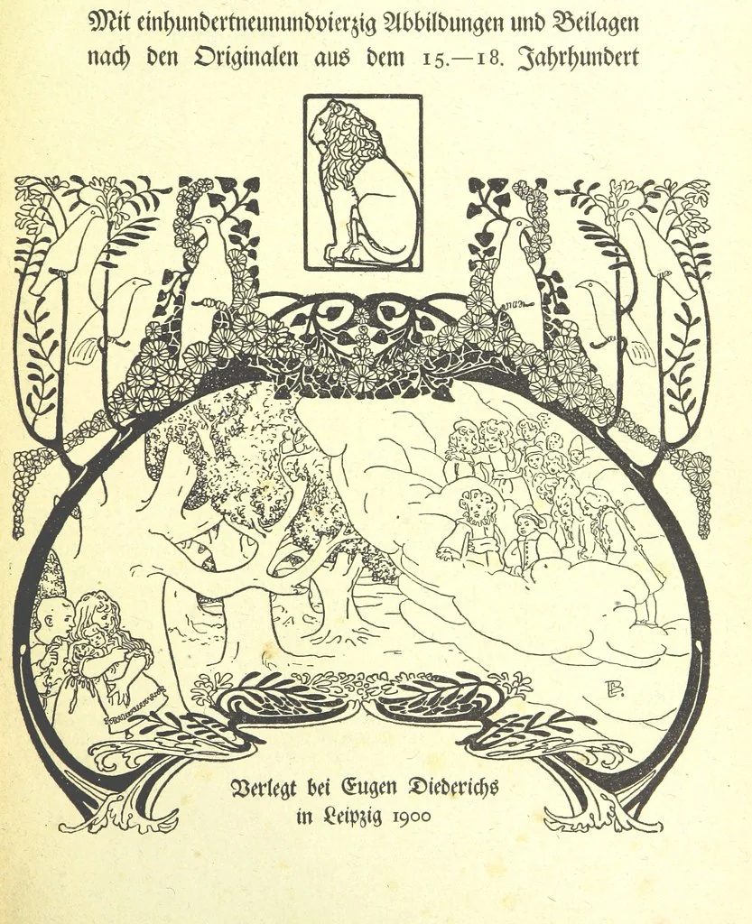 An illustration from Monographien zur deutschen Kulturgeschichte, herausgegeben von G. Steinhausen, 1899, leaf 7