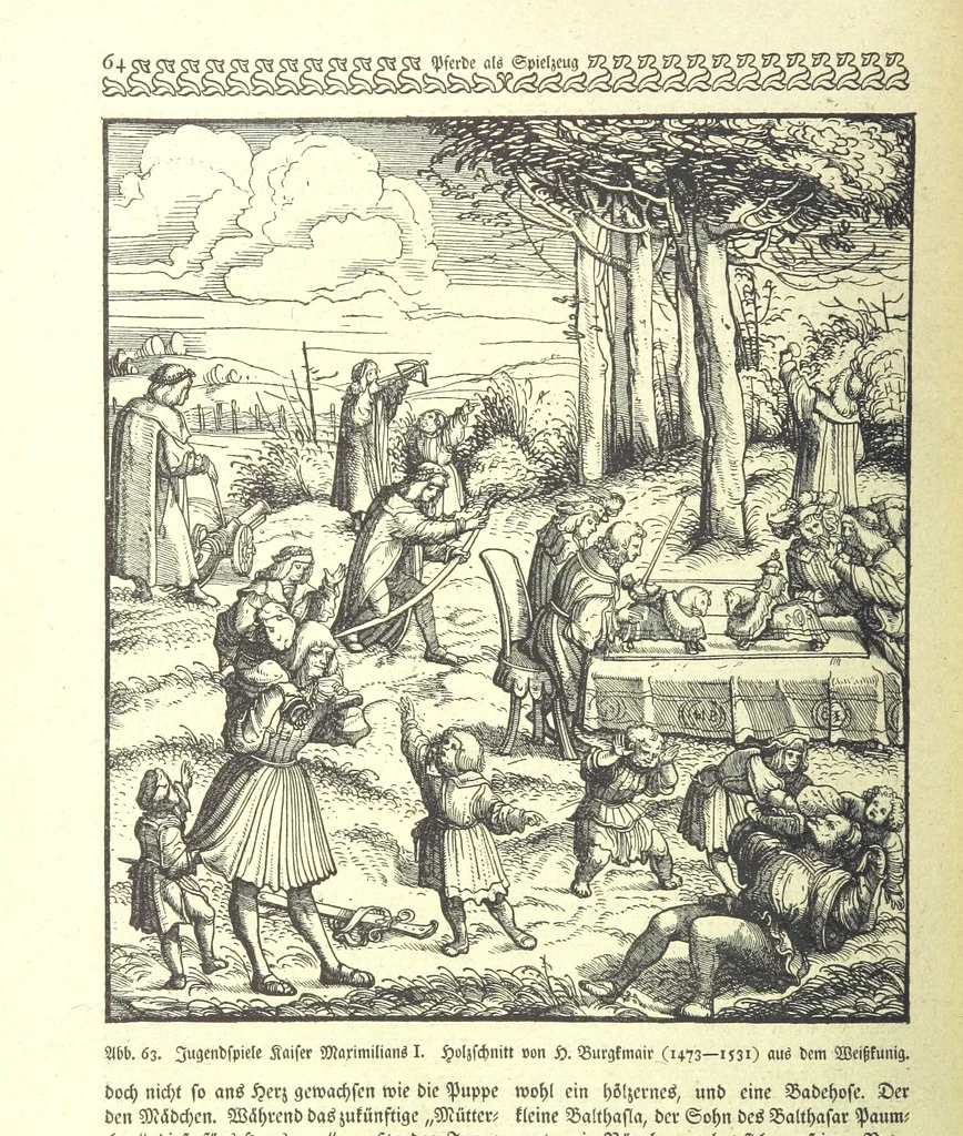 An illustration from Monographien zur deutschen Kulturgeschichte, herausgegeben von G. Steinhausen, 1899, leaf 70