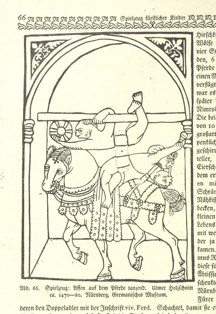 An illustration from Monographien zur deutschen Kulturgeschichte, herausgegeben von G. Steinhausen, 1899, leaf 74