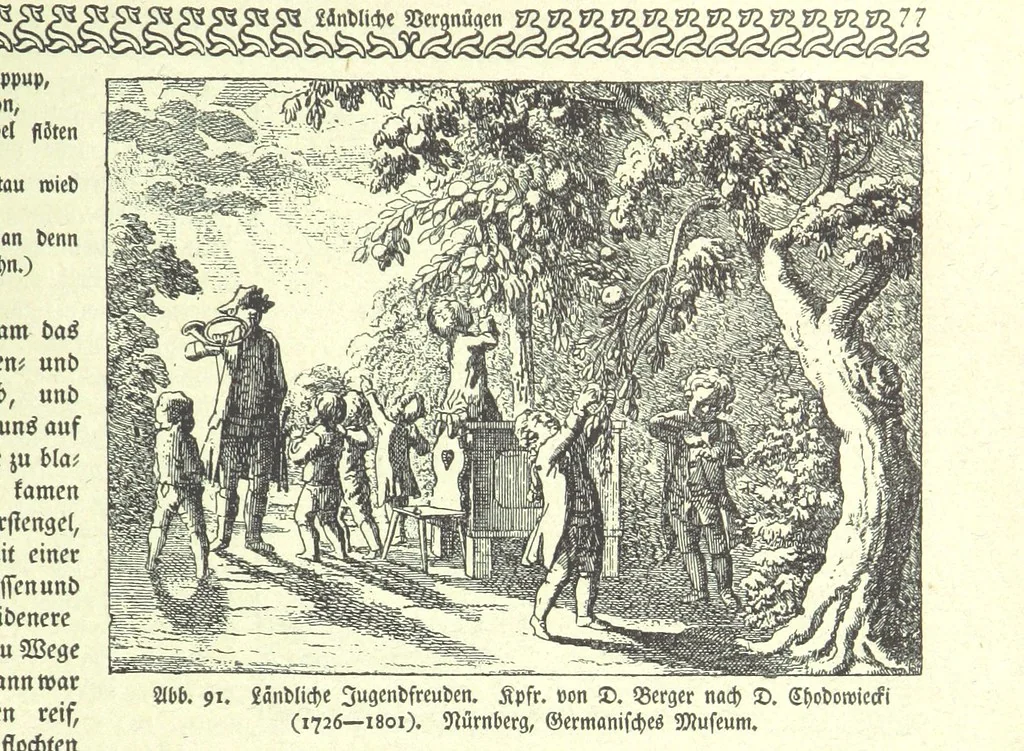 An illustration from Monographien zur deutschen Kulturgeschichte, herausgegeben von G. Steinhausen, 1899, leaf 87