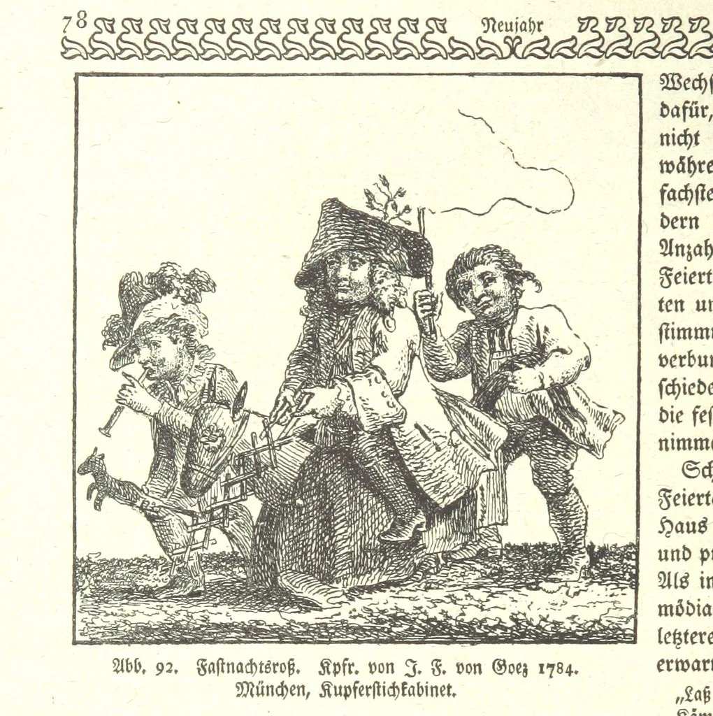An illustration from Monographien zur deutschen Kulturgeschichte, herausgegeben von G. Steinhausen, 1899, leaf 88