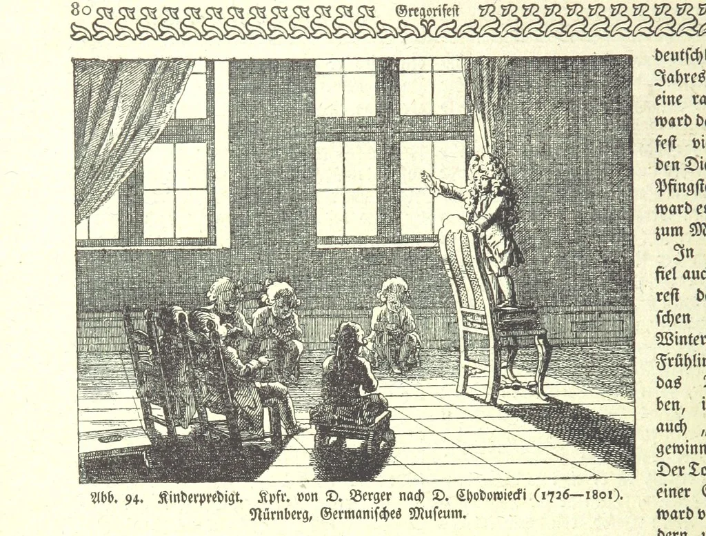 An illustration from Monographien zur deutschen Kulturgeschichte, herausgegeben von G. Steinhausen, 1899, leaf 90