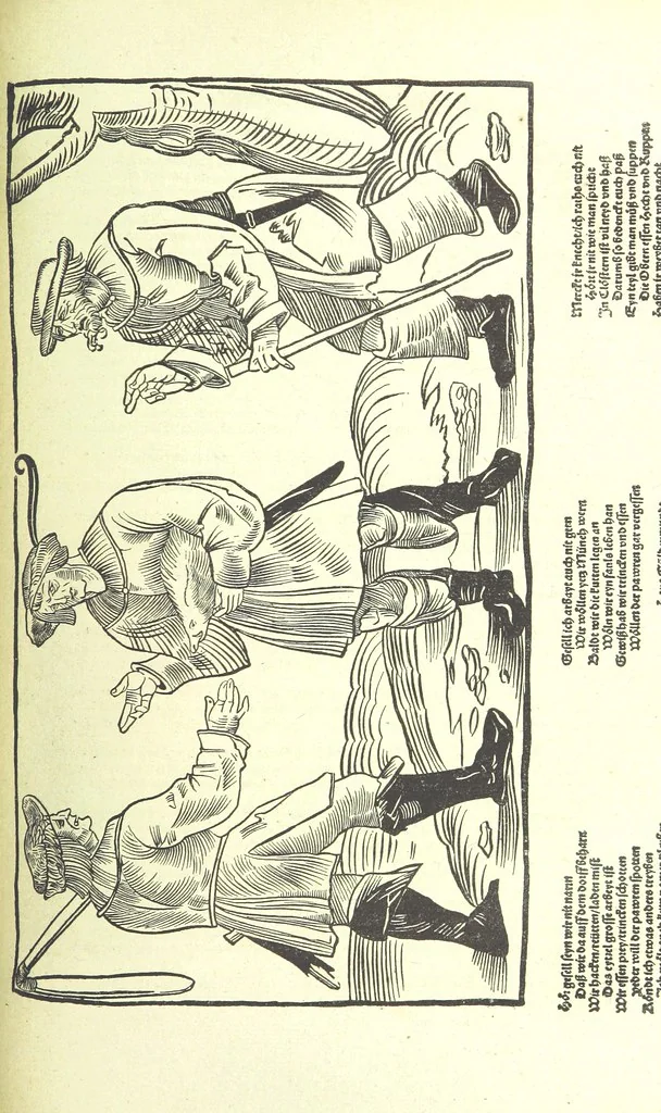 An illustration from Monographien zur deutschen Kulturgeschichte, herausgegeben von G. Steinhausen, 1899, leaf 103
