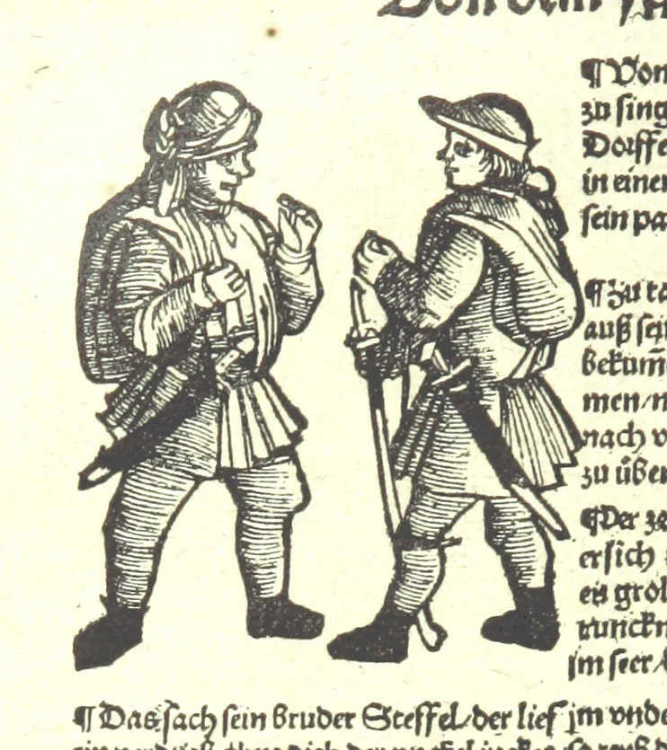 An illustration from Monographien zur deutschen Kulturgeschichte, herausgegeben von G. Steinhausen, 1899, leaf 104