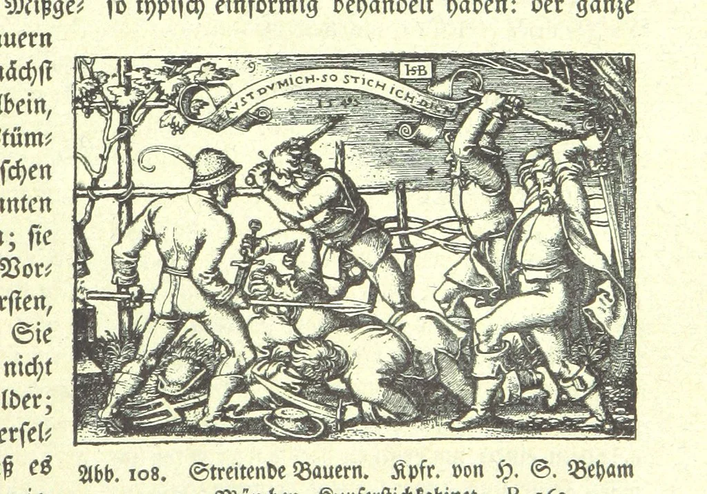 An illustration from Monographien zur deutschen Kulturgeschichte, herausgegeben von G. Steinhausen, 1899, leaf 107
