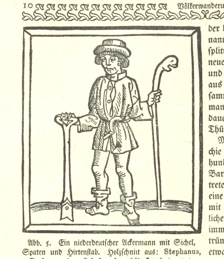 An illustration from Monographien zur deutschen Kulturgeschichte, herausgegeben von G. Steinhausen, 1899, leaf 12