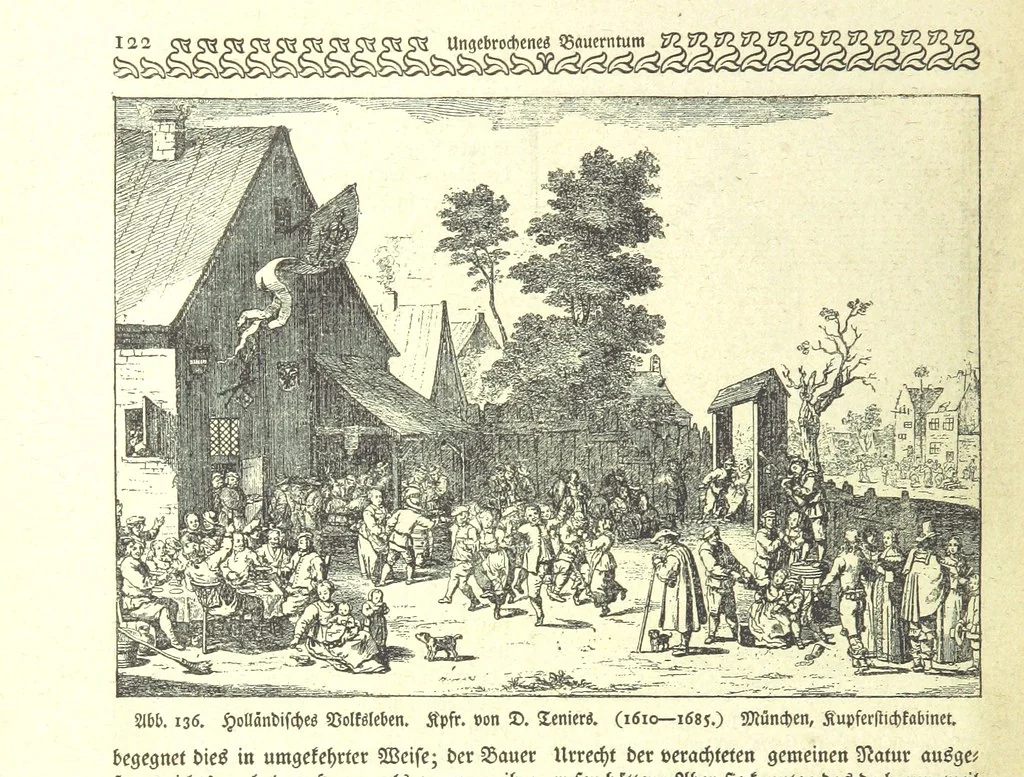 An illustration from Monographien zur deutschen Kulturgeschichte, herausgegeben von G. Steinhausen, 1899, leaf 136