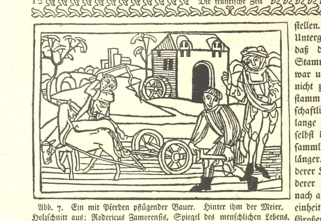 An illustration from Monographien zur deutschen Kulturgeschichte, herausgegeben von G. Steinhausen, 1899, leaf 14
